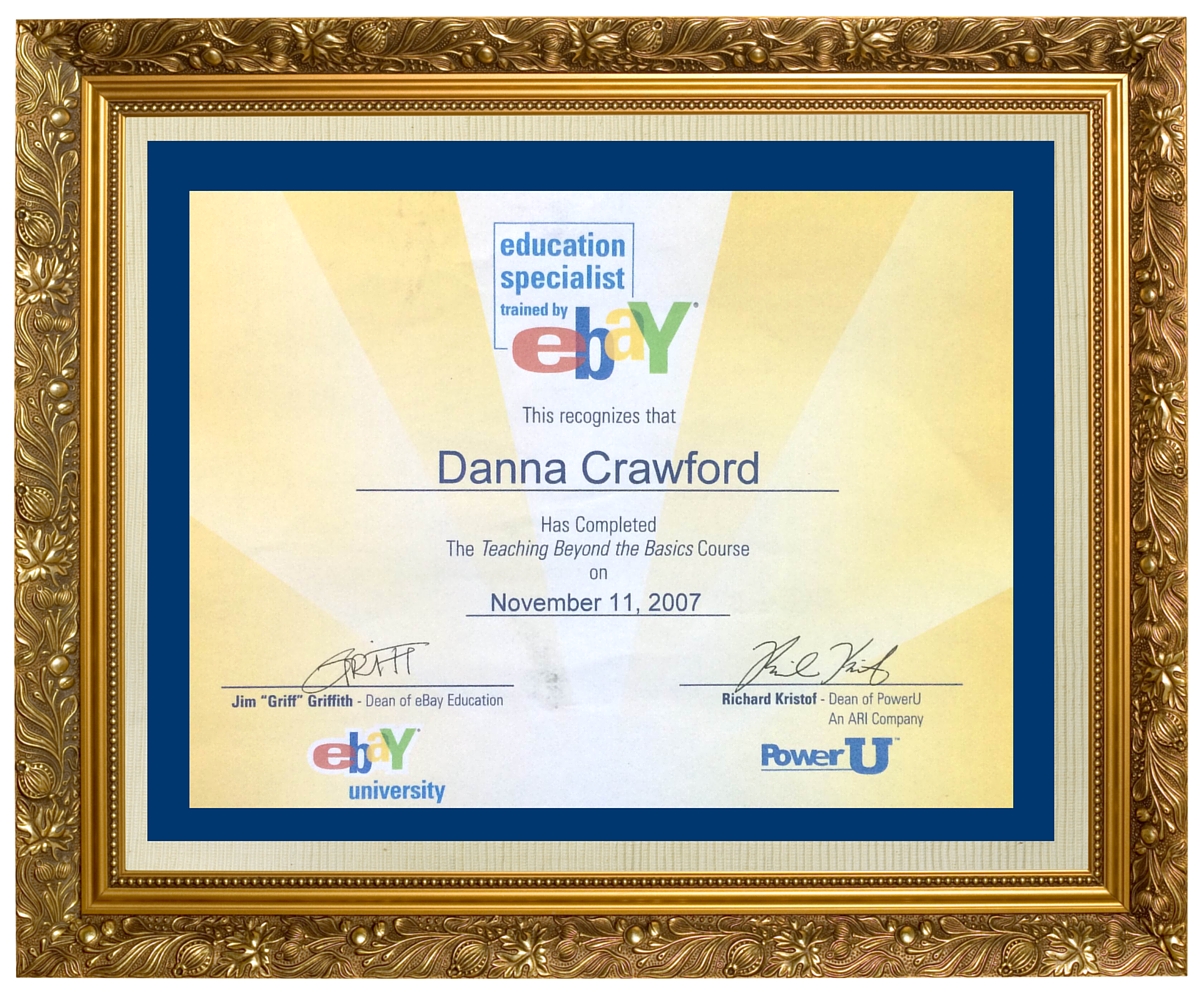 eBay University Beyond Selling Basics Diploma Danna Crawford 1200x1000