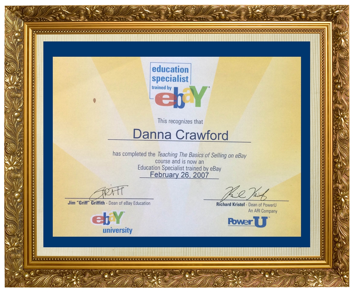 eBay University Teaching Selling Basics Diploma Danna Crawford 1200x1000
