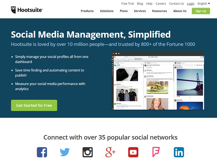 Hootsuite Review Social Media Tools Danna Crawford Hootsuite Homepage 700x526