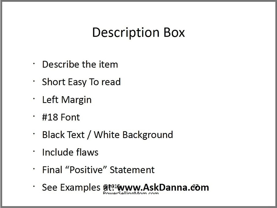 How To Write Great Product Descriptions Listing On eBay Training 960x720
