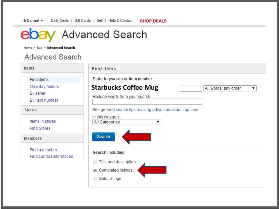 Researching Items Starbucks Coffee Mugs Example More Money Listing on eBay Tutorial 960x720