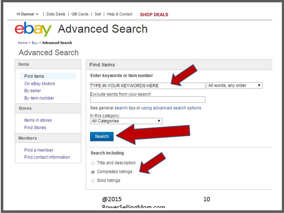 eBay Advanced Search Listing on eBay Webinar Video 960x720