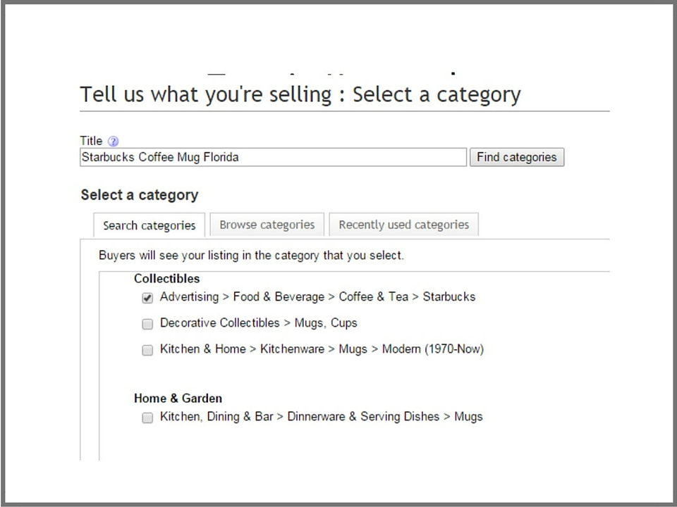 eBay Category Suggestions SEO Listing On eBay Training 960x720