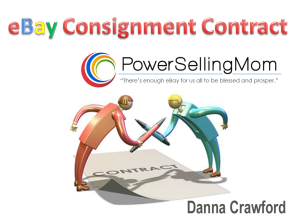 eBay Consignment Contract