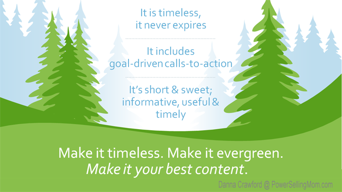 Creating evergreen content