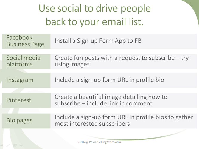 how to grow an email list
