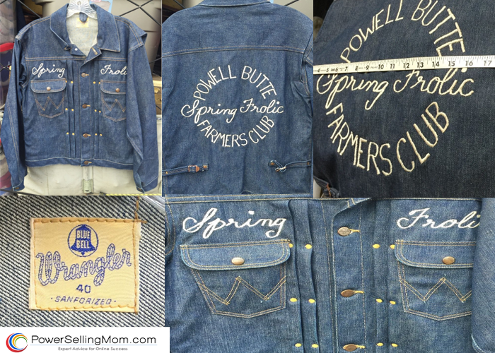 Vintage Wrangler Denim Jacket Spring Frolic Butte Farmers Club Selling On eBay 700x500