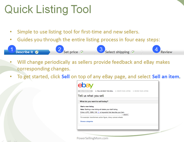 listing tools for ebay