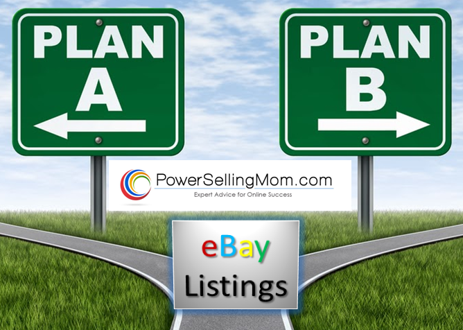 ebay listing plan a plan b