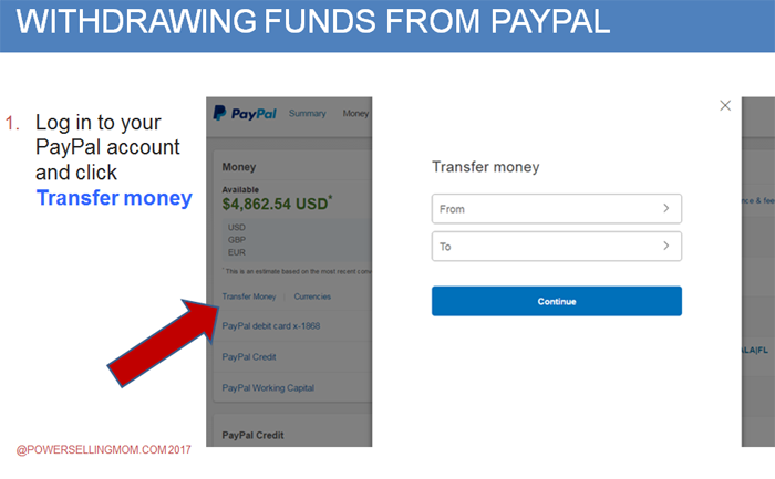 how to get money out of paypal