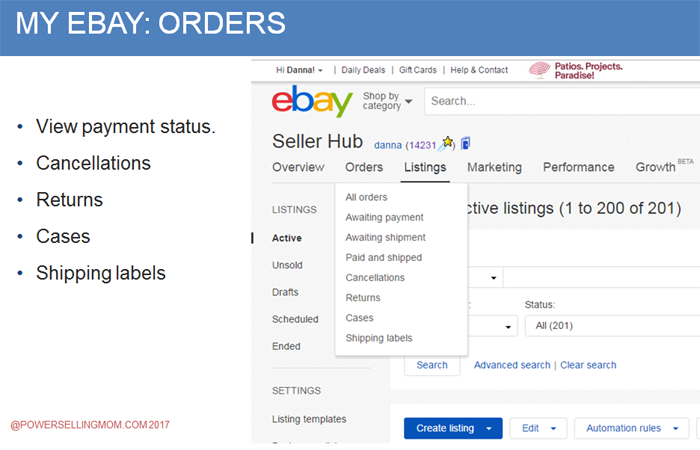 danna ebay orders