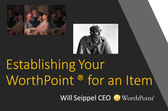 Establishing Your Worth Point for an Item COVER worthpoint, presentation, will seippel, ebay research