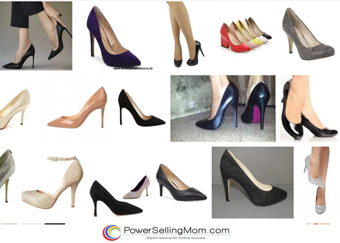 selling heels on ebay
