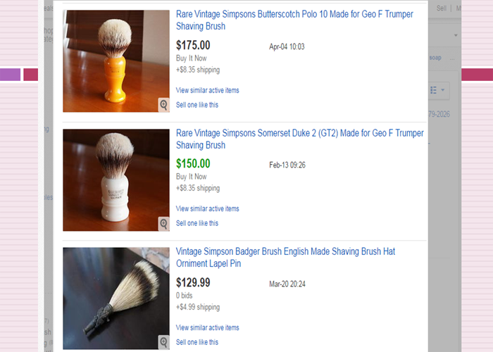 highest sold brushes on ebay