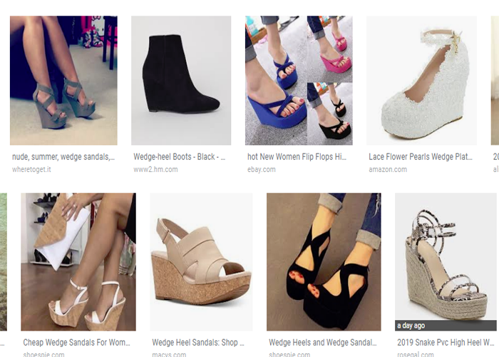 selling wedge heels on ebay
