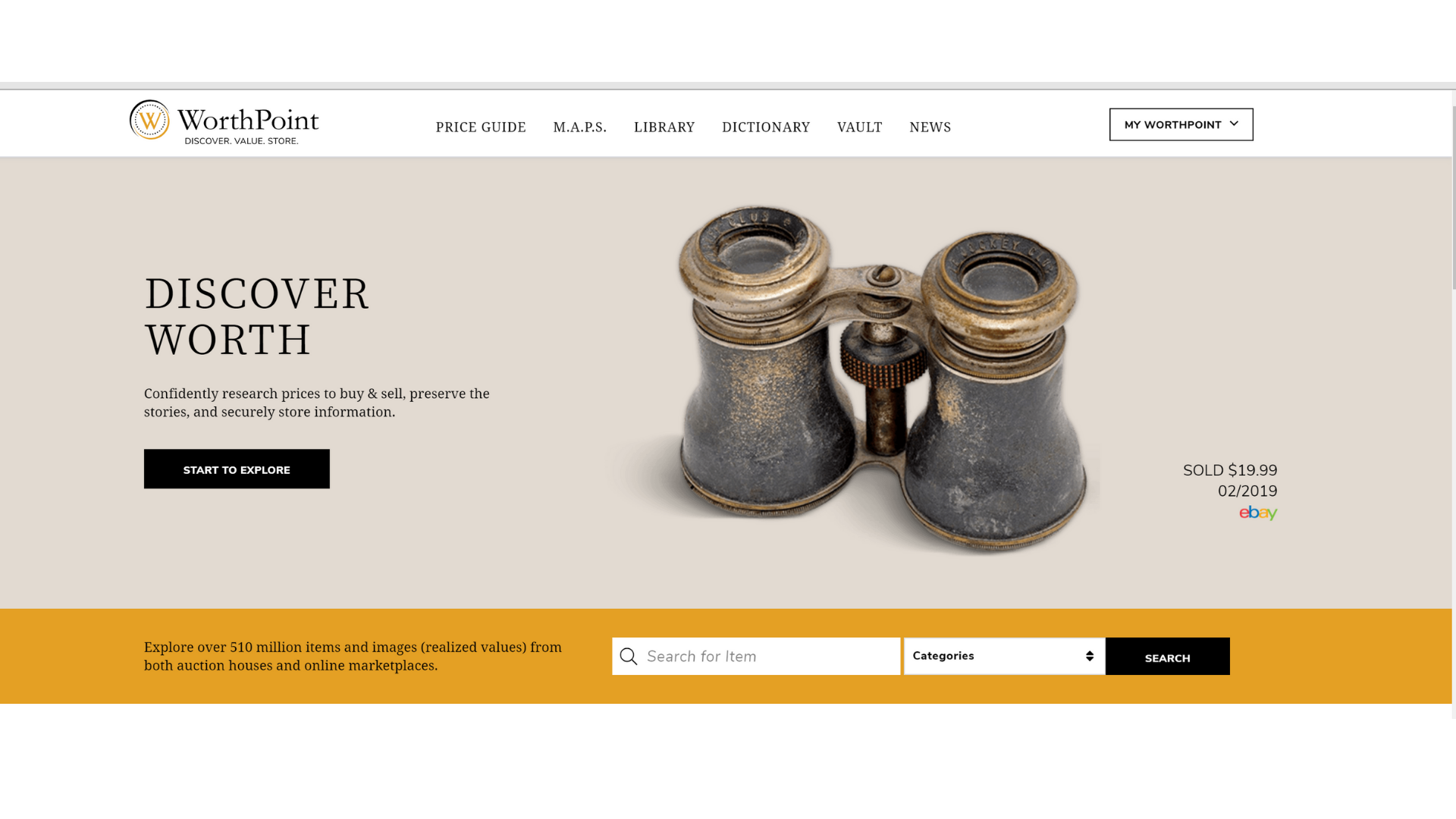 WorthPoint An eBay Sellers Resource for Collectibles, Antiques and Art