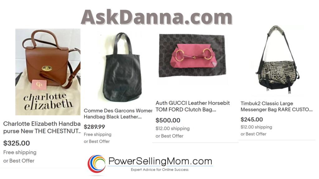 Top Tips for Profitably Listing Leather Handbags on  - Power Selling  Mom aka Danna Crawford  Expert