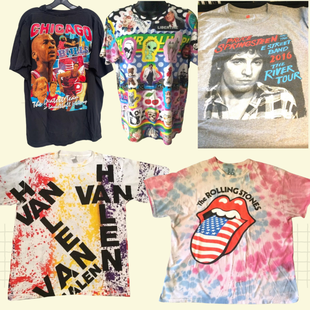 Accepting all types of t-shirts on consignment.