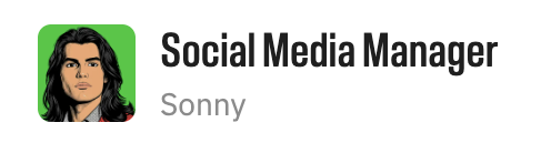 sonny social media manager